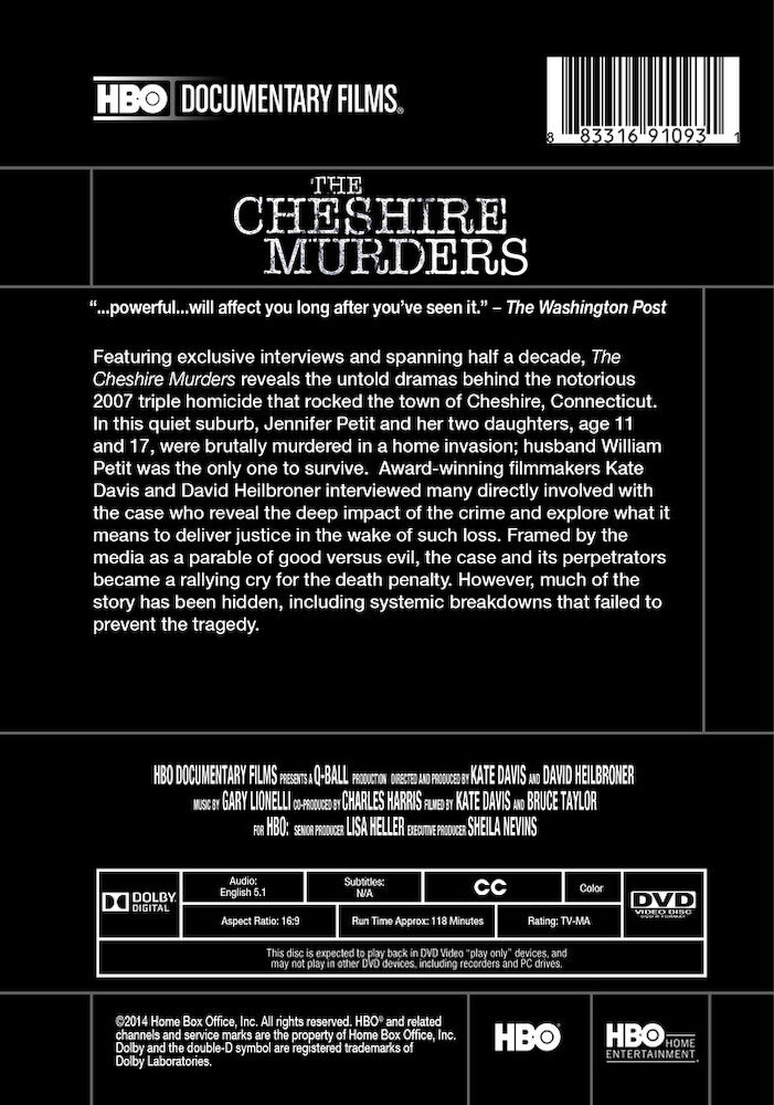 The Cheshire Murders - Back Panel - 