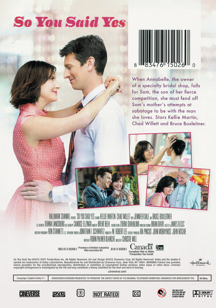 so you said yes - Back Panel - DVD
