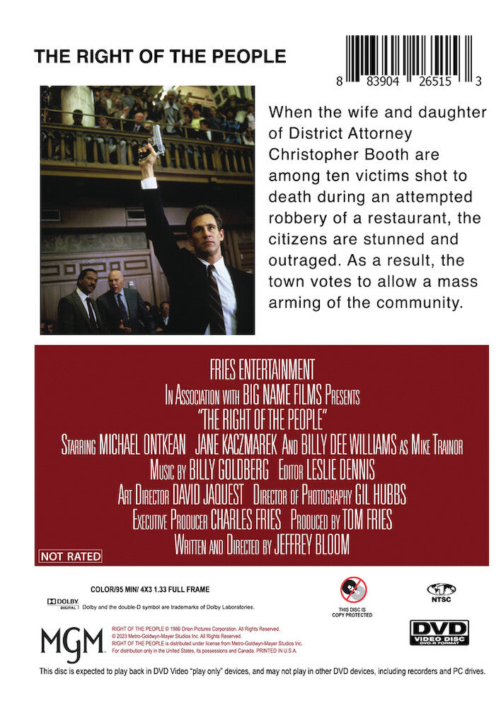 right of the people, the - Back Panel - DVD