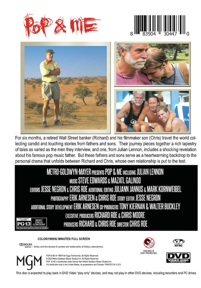 pop & me - Back Panel - DVD