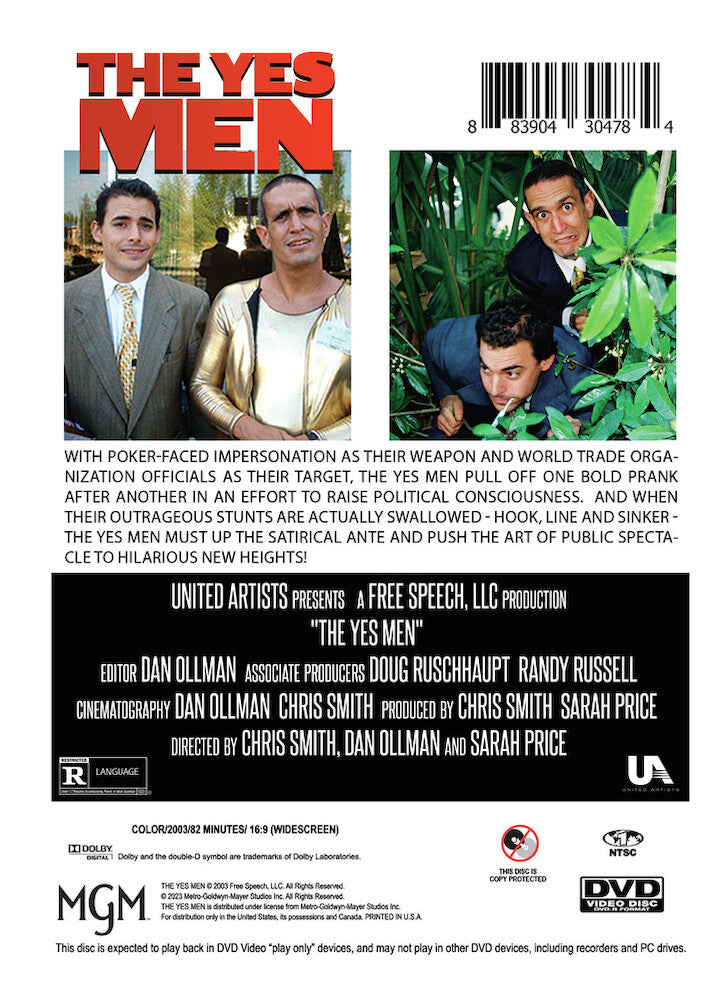 yes men, the - Back Panel - DVD