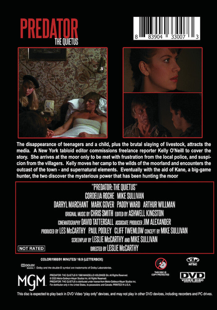 predator: the quietus - Back Panel - DVD
