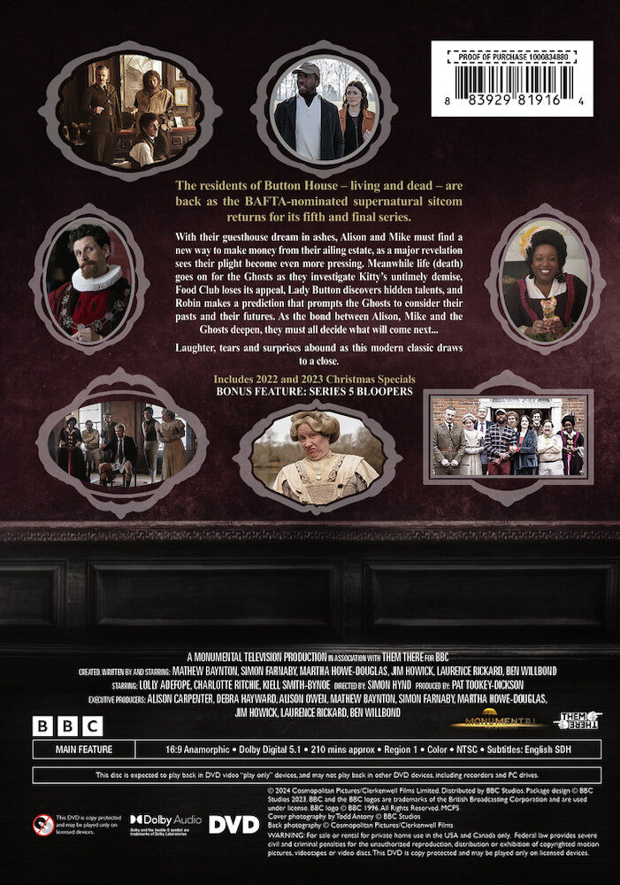 ghosts season 5 - Back Panel - DVD