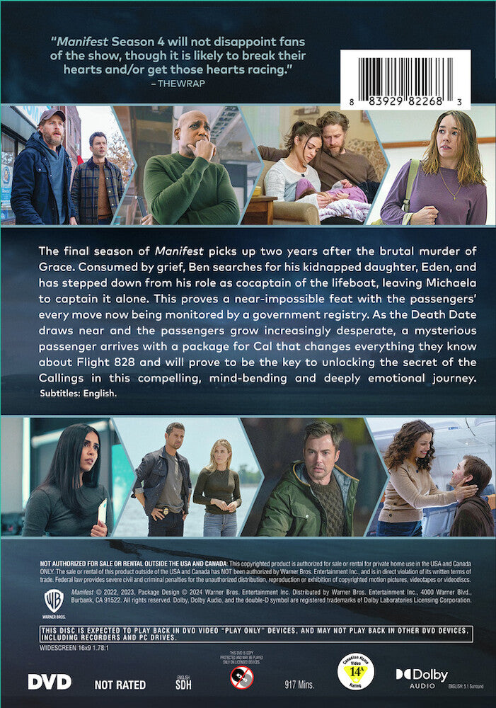 manifest season 4 - Back Panel - DVD