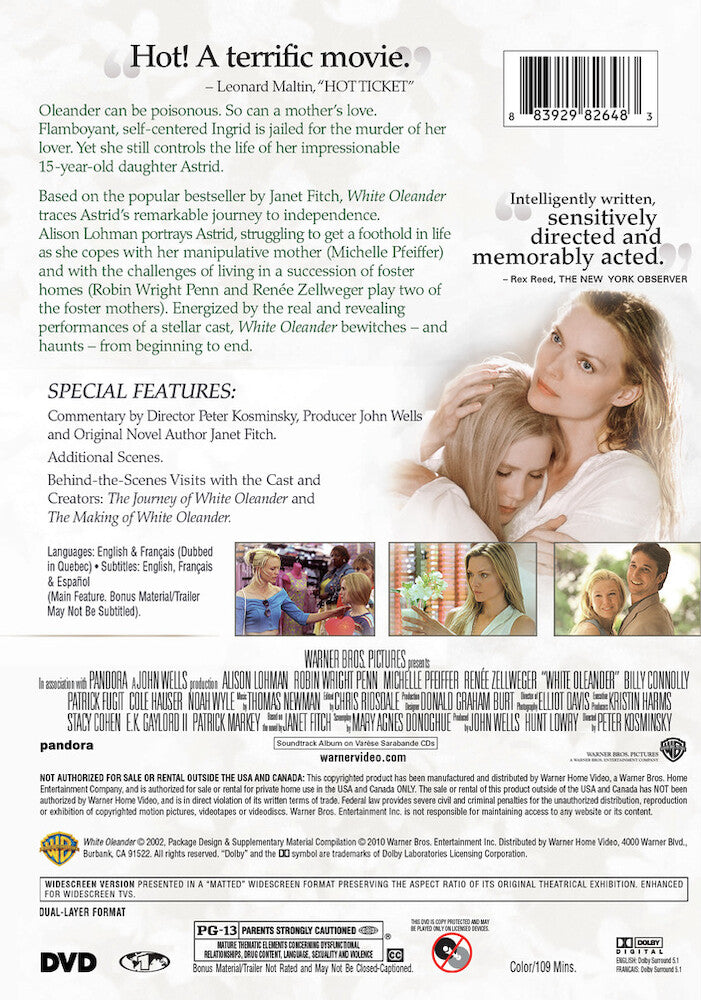 White Oleander - Back Panel - 