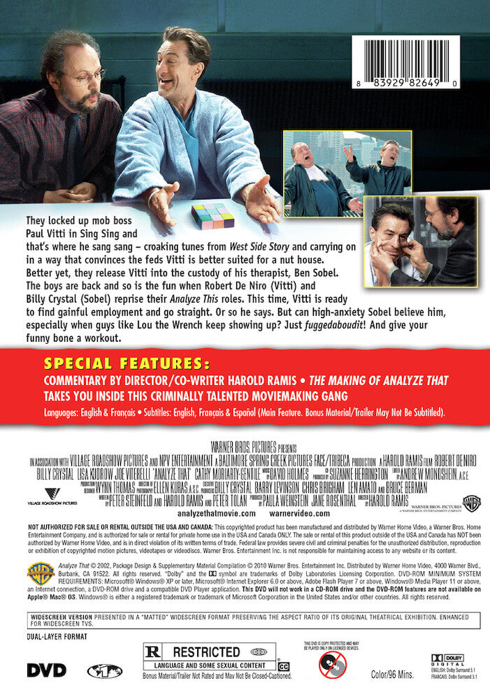 analyze that - Back Panel - DVD