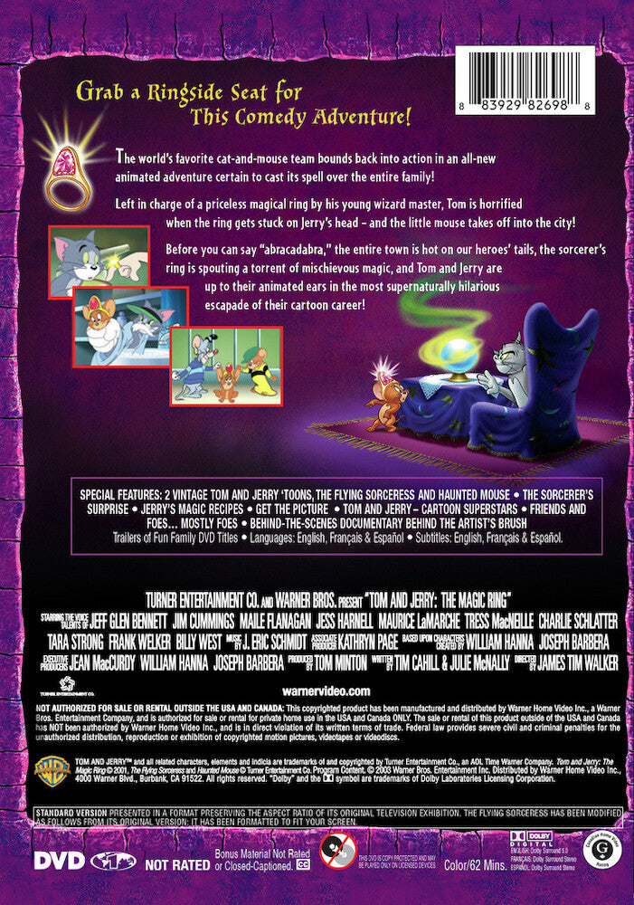 Tom and Jerry: The Magic Ring - Back Panel - 