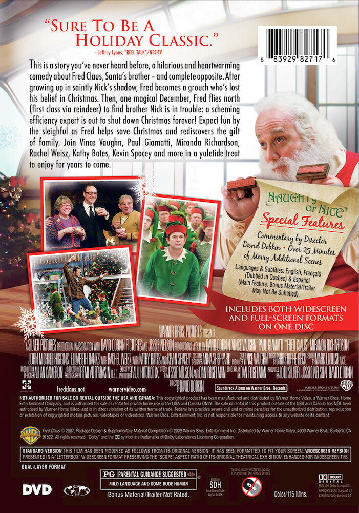 Fred Claus - Back Panel - 