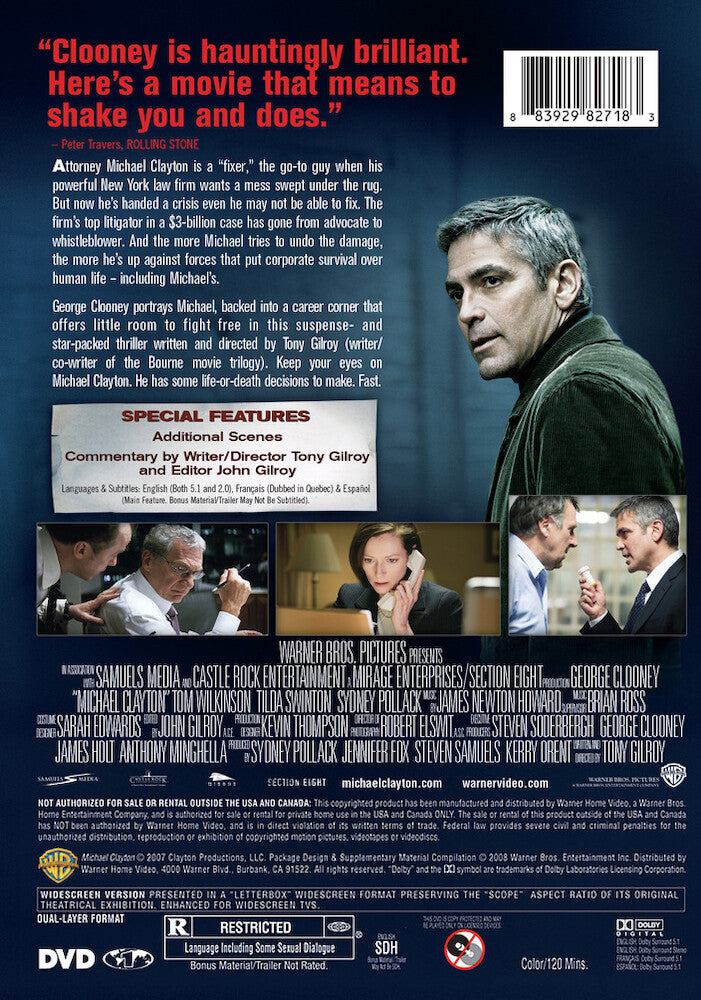 Michael Clayton - Back Panel - 