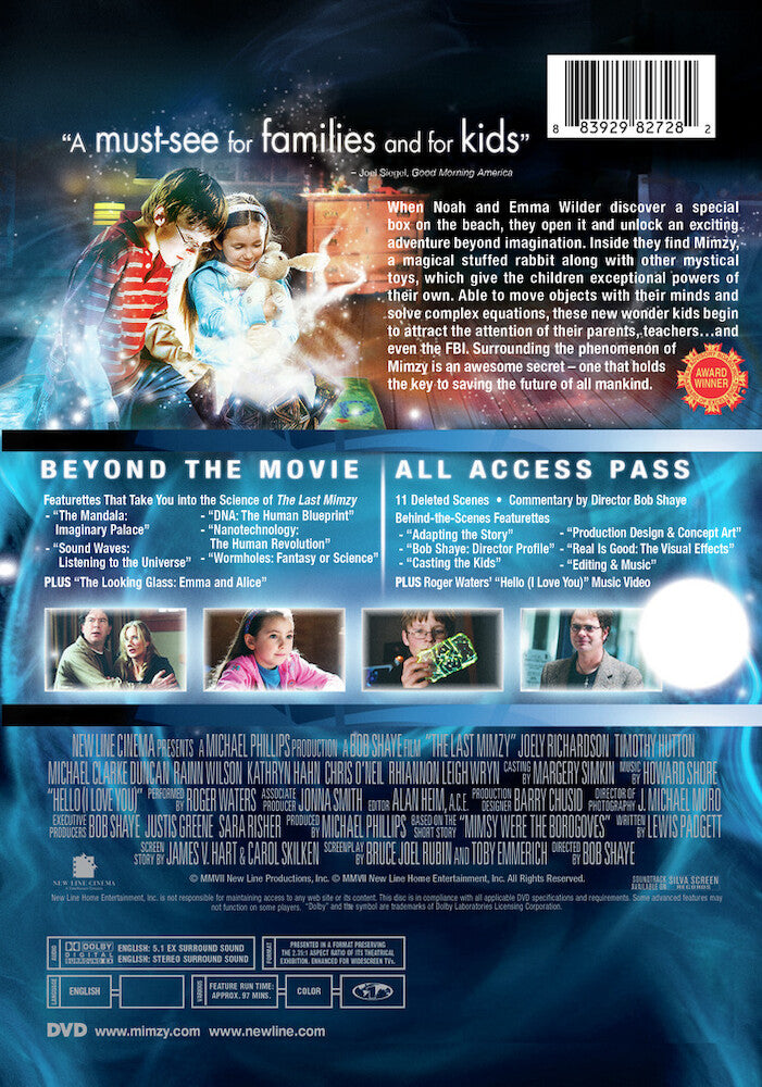 the last mimzy - Back Panel - DVD