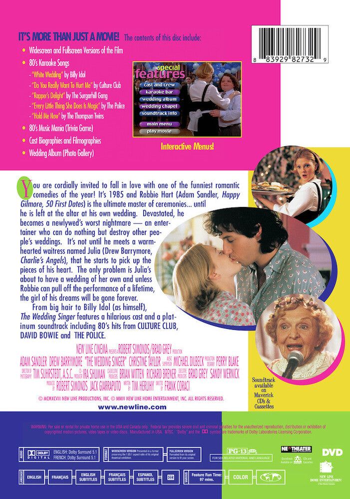 The Wedding Singer - Back Panel - 