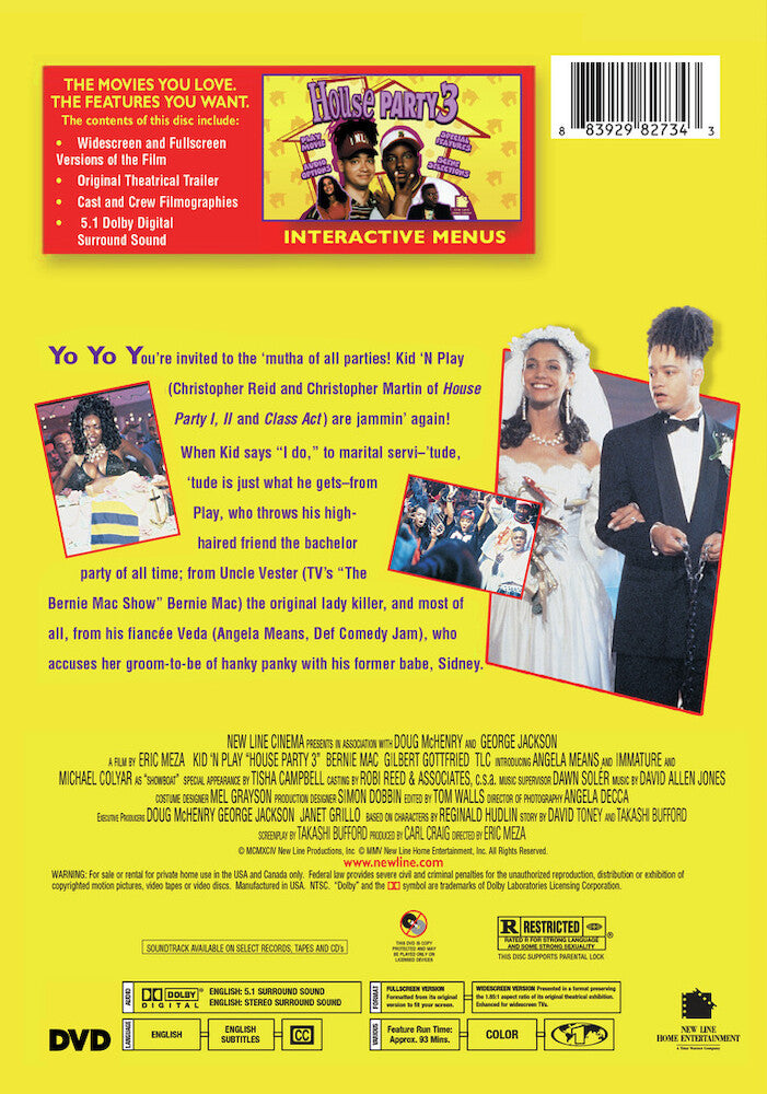 House Party 3 - Back Panel - 