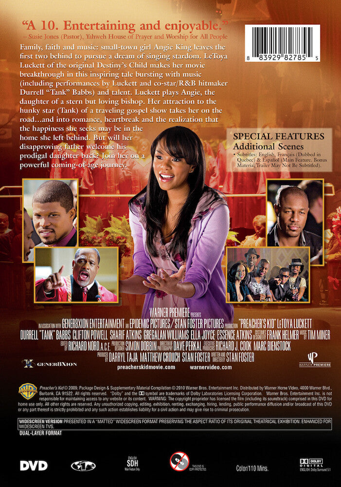 preacher's kid - Back Panel - DVD