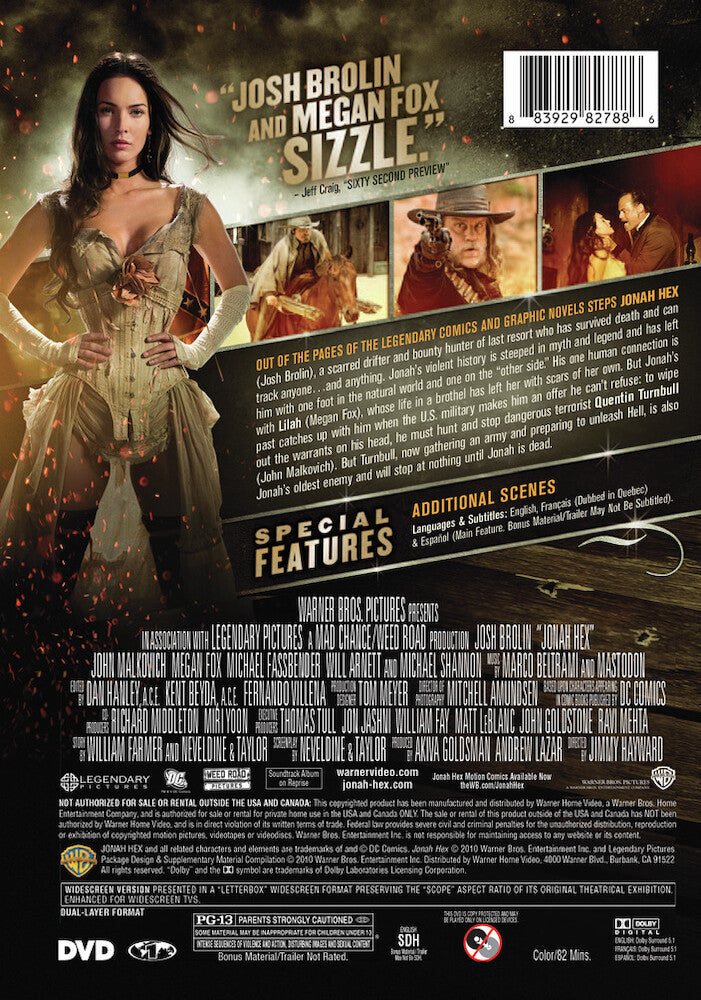 jonah hex - Back Panel - DVD