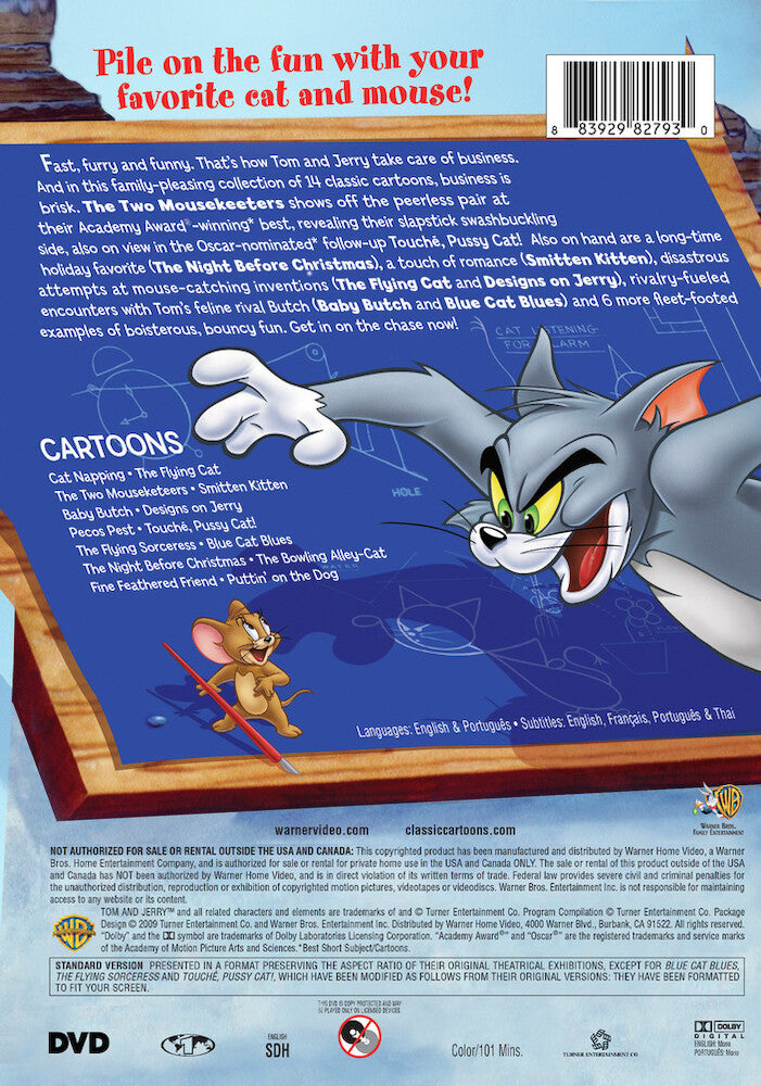 tom & jerry's greatest chases: volume three - Back Panel - DVD