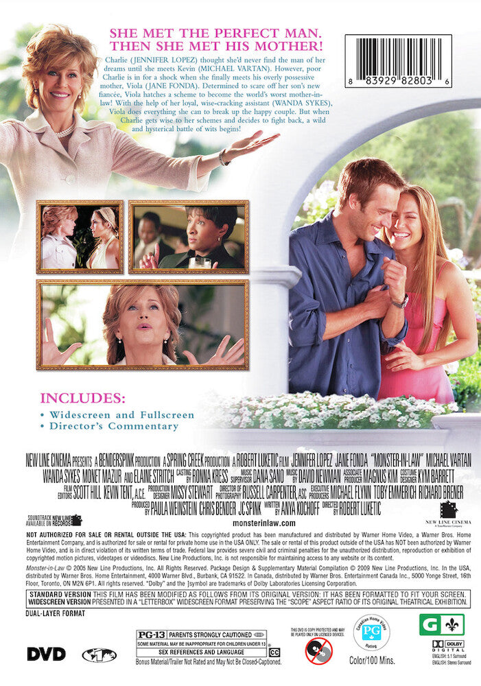 monster-in-law - Back Panel - DVD