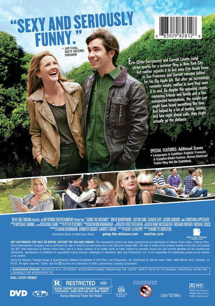 going the distance - Back Panel - DVD