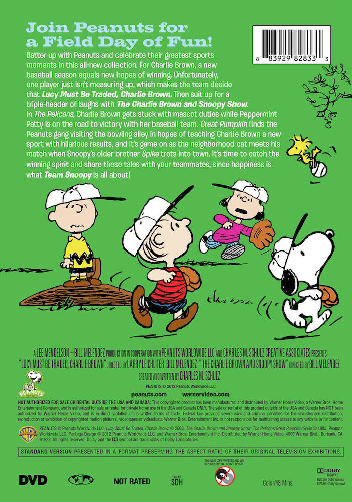 happiness is...peanuts: team snoopy - Back Panel - DVD