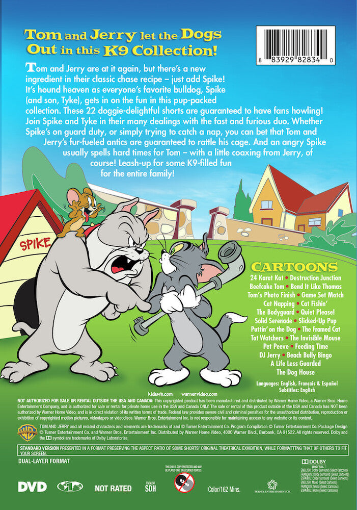 tom & jerry: in the dog house - Back Panel - DVD