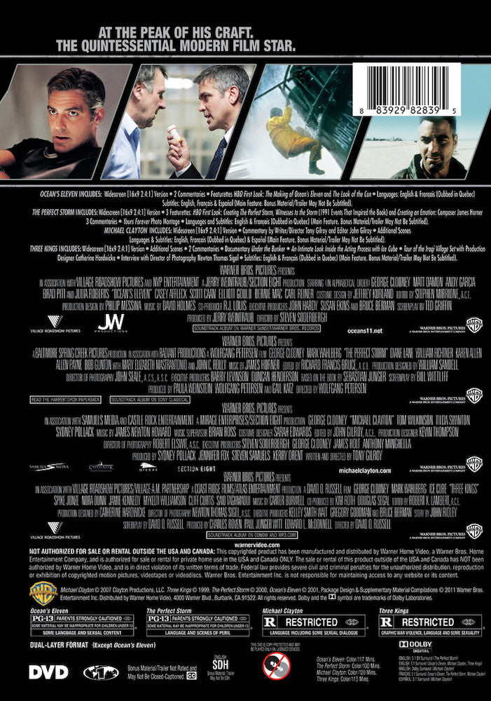 4 Film Favorites: George Clooney - Back Panel - 