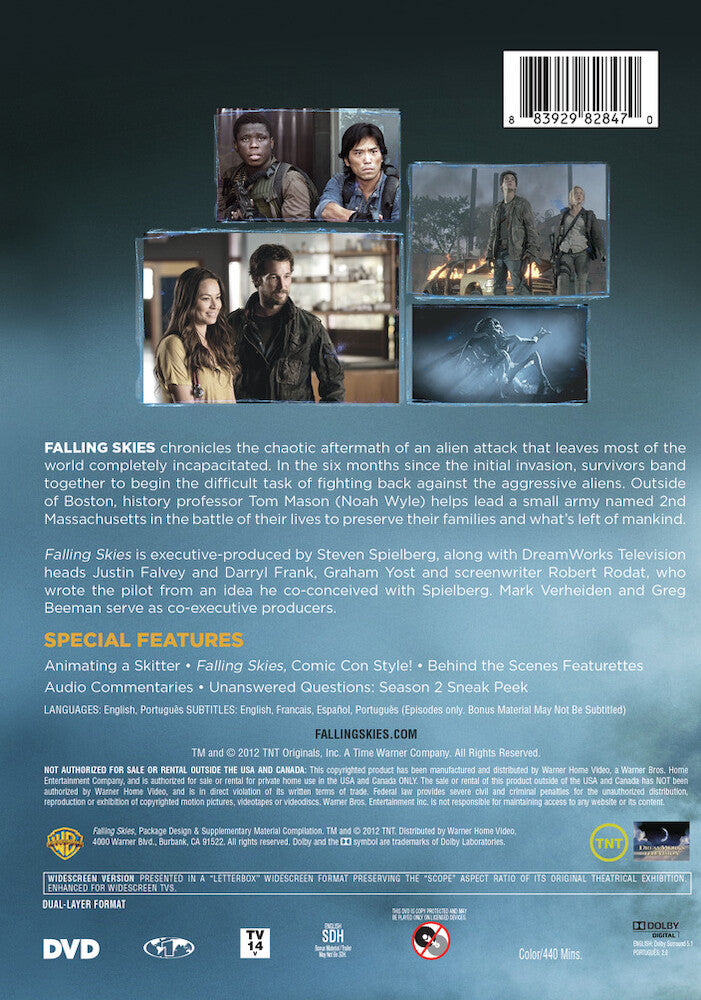 falling skies: the complete first season - Back Panel - DVD