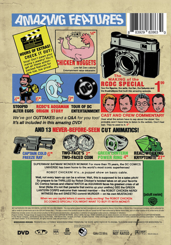 Robot Chicken: DC Special - Back Panel - 