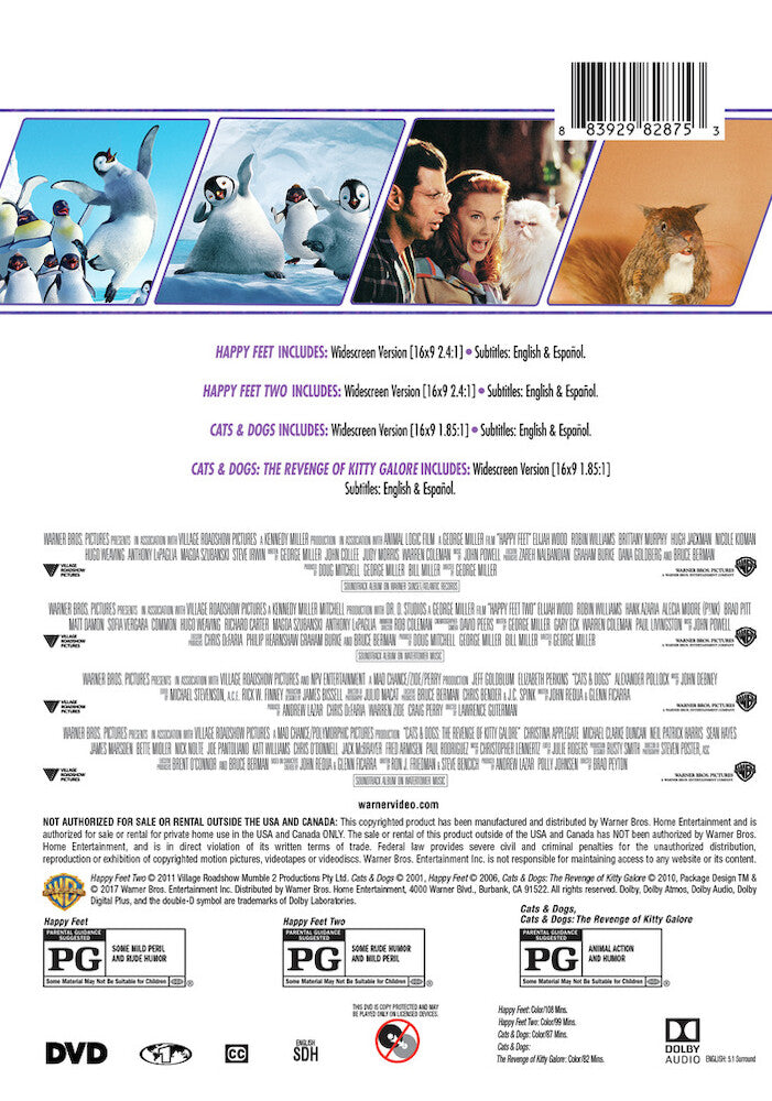 4 film favorites: critters with character collection - Back Panel - DVD