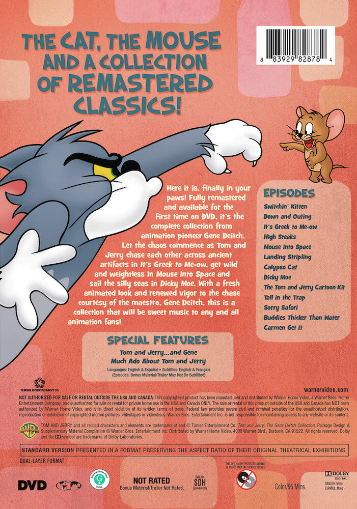 tom and jerry gene deitch collection - Back Panel - DVD