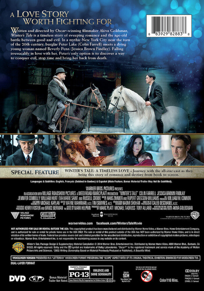 winter's tale - Back Panel - DVD