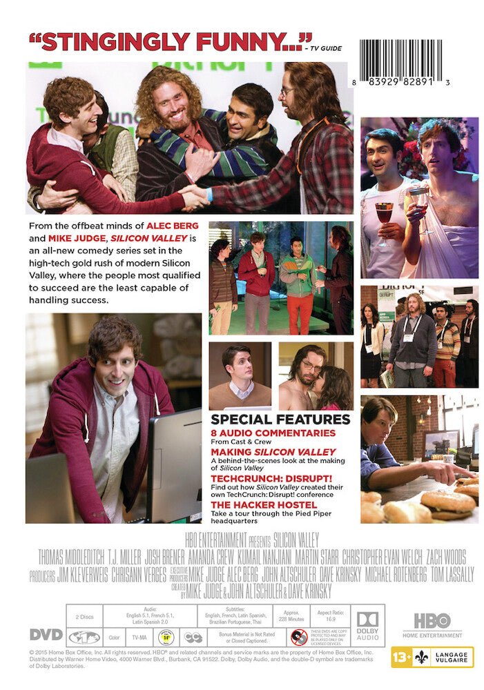 silicon valley: the complete first season - Back Panel - DVD
