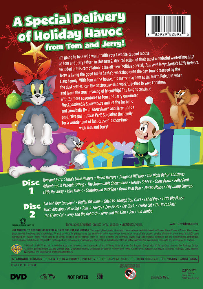 tom and jerry: santa's little helpers - Back Panel - Blu-ray