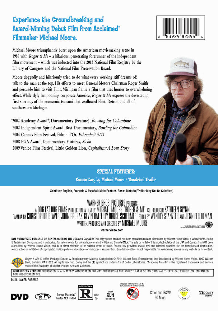 roger & me - Back Panel - DVD