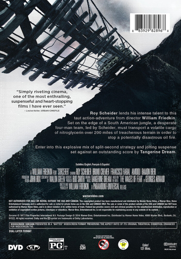 sorcerer (1977) - Back Panel - DVD