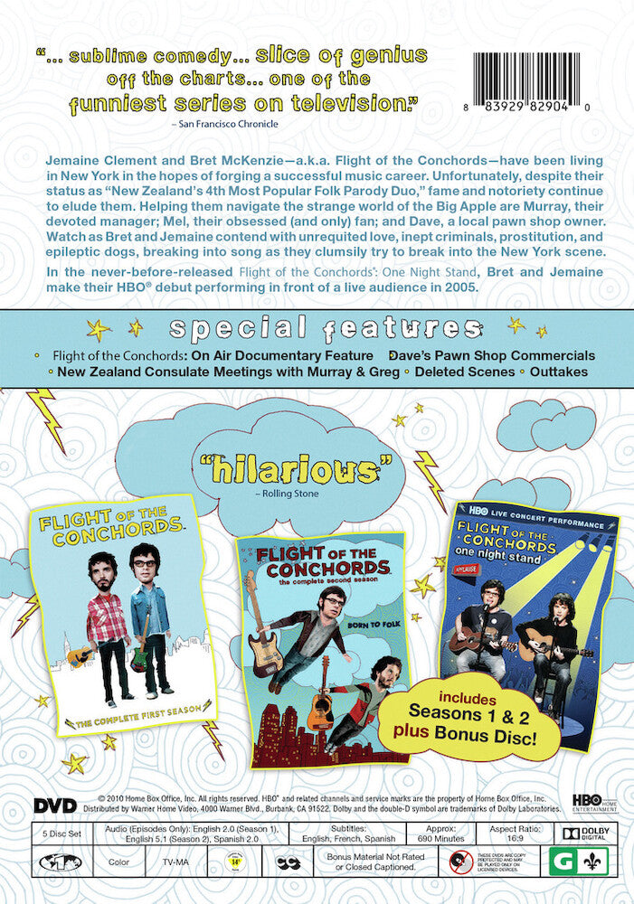 flight of the conchords - Back Panel - DVD