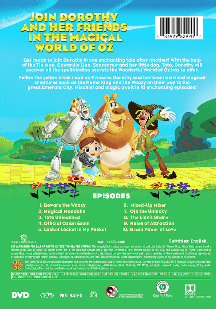 dorothy and the wizard of oz: we're not in kansas anymore - Back Panel - DVD