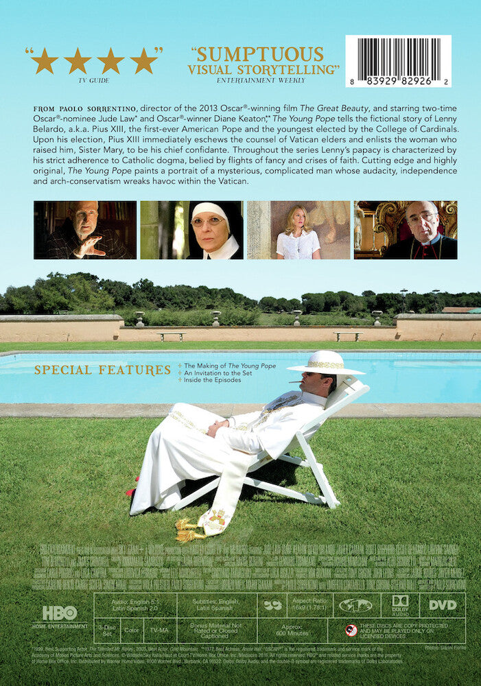 the young pope - Back Panel - DVD