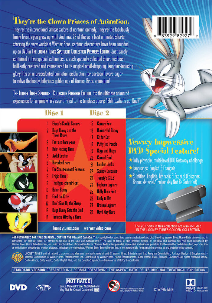 looney tunes: spotlight collection, the premiere edition - Back Panel - DVD