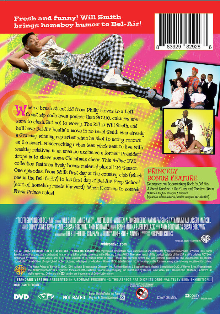 The Fresh Prince of Bel Air: The Complete First Season - Back Panel - 