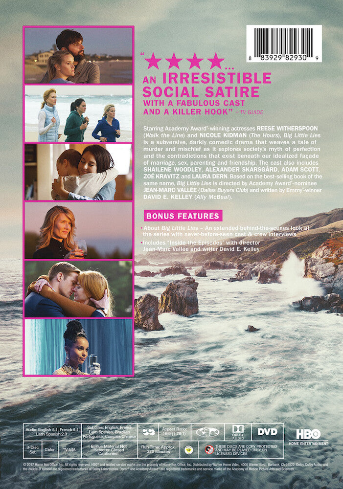 big little lies: season 1 - Back Panel - DVD
