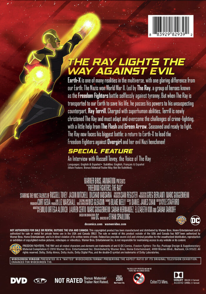 freedom fighters: the ray - Back Panel - DVD