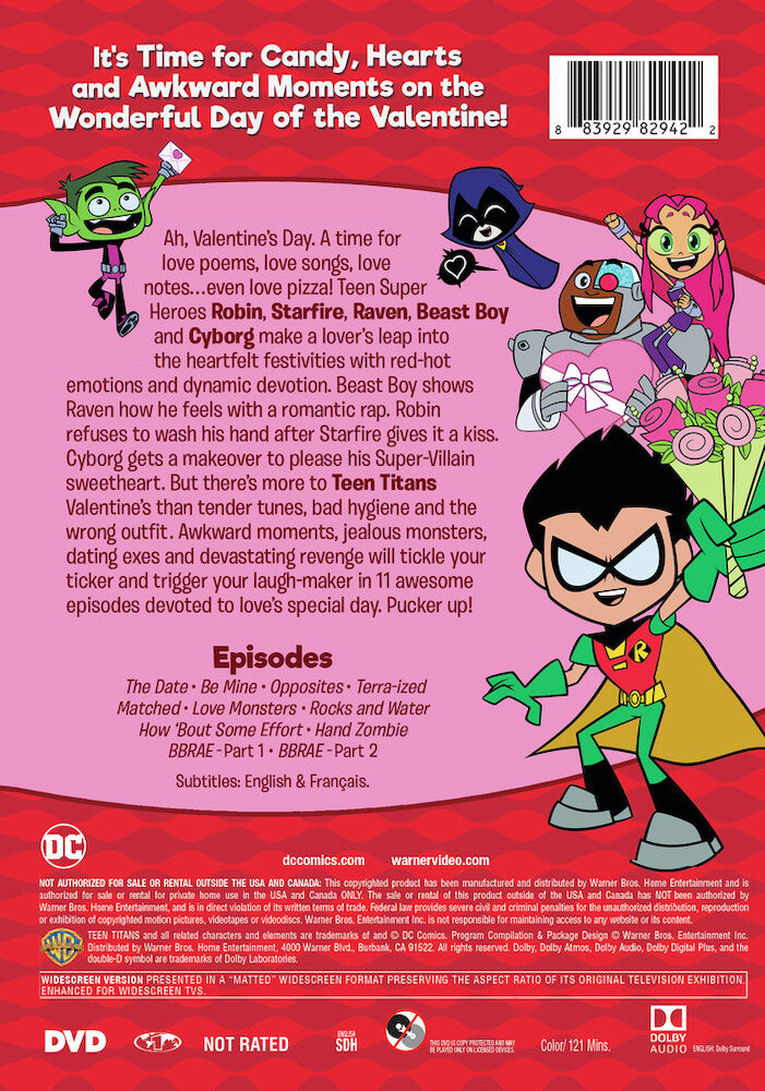 teen titans go!: be my valentine - Back Panel - DVD