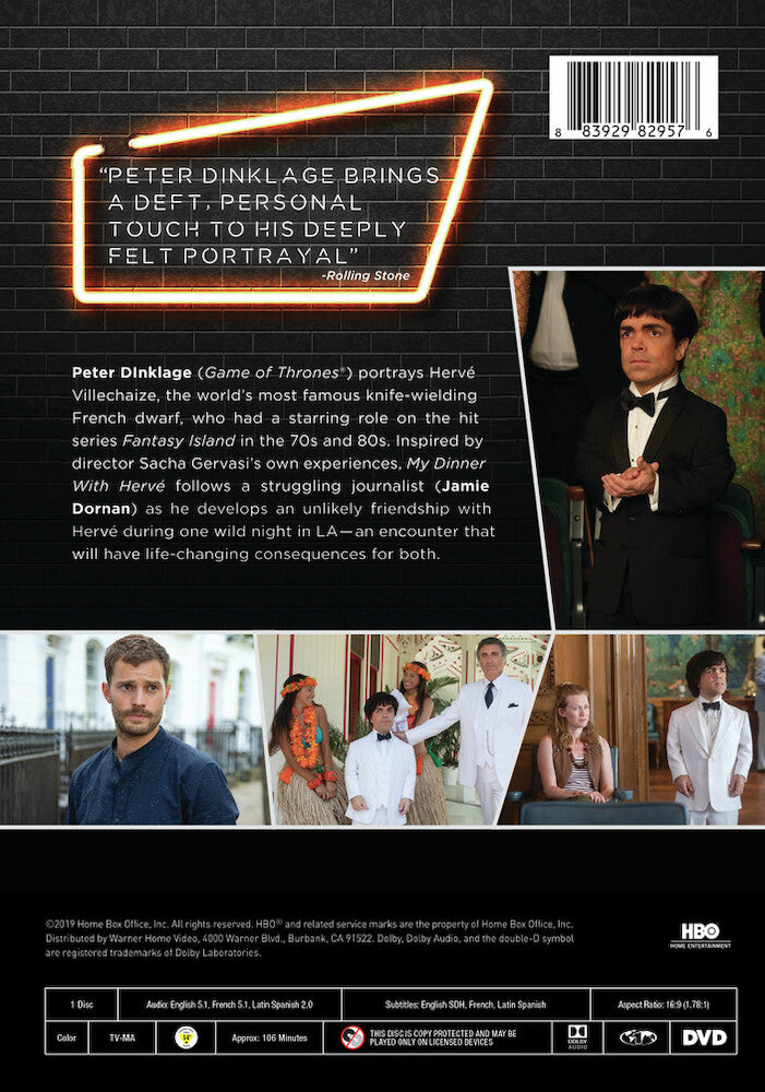 my dinner with herve - Back Panel - DVD