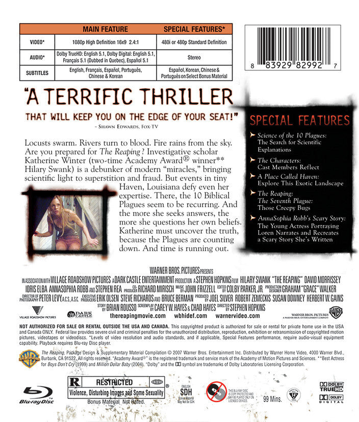 The Reaping [Blu-ray] - Back Panel - 
