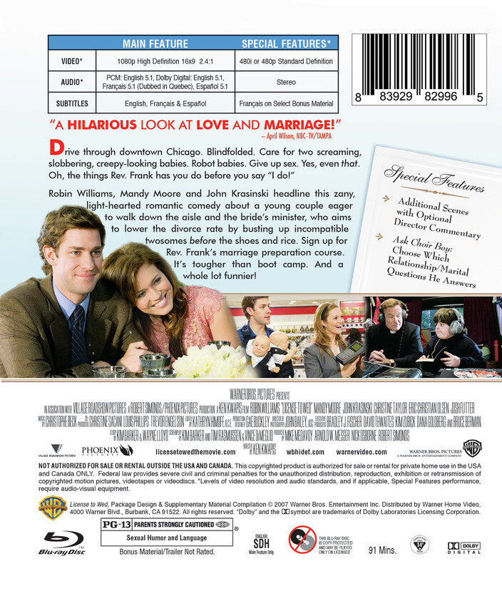 License to Wed [Blu-ray] - Back Panel - 