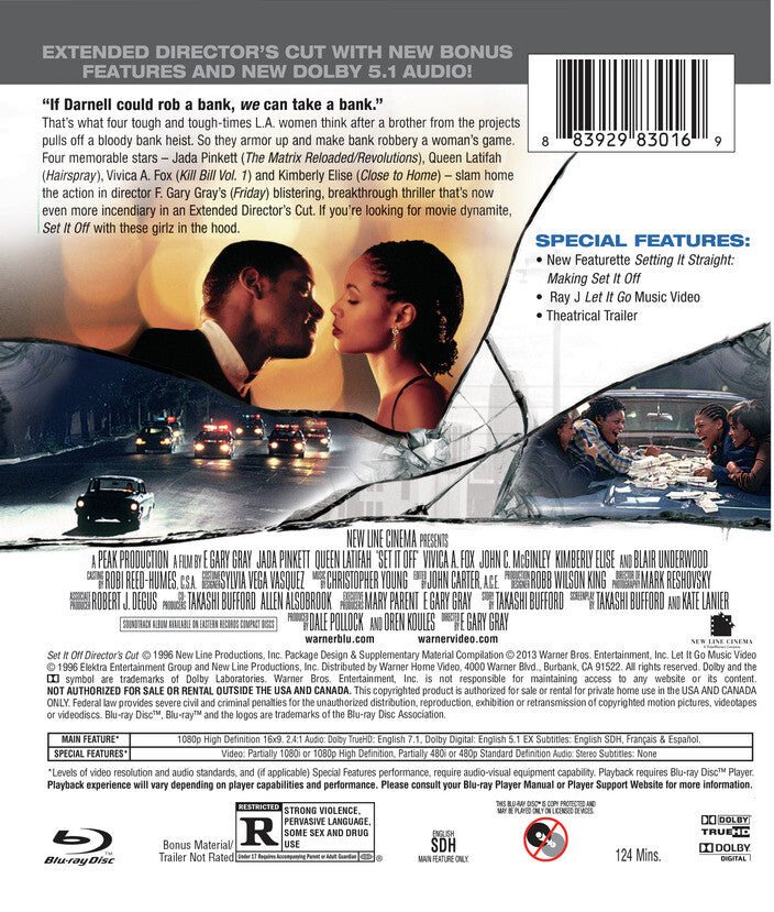 Set It Off: Director's Cut [Blu-ray] - Back Panel - 
