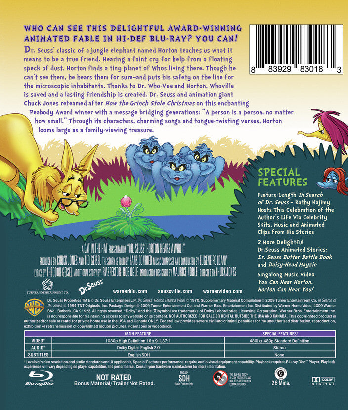 Horton Hears a Who! [Blu-ray] - Back Panel - 