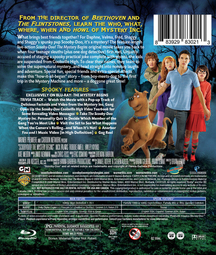 Scooby-Doo: The Mystery Begins! [Blu-ray] - Back Panel - 