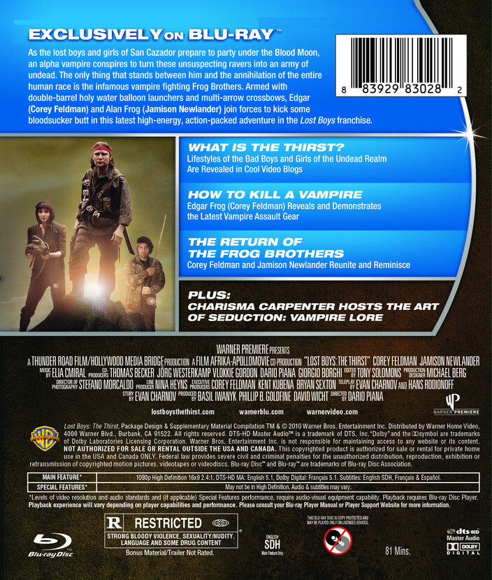 lost boys: the thirst - Back Panel - Blu-ray