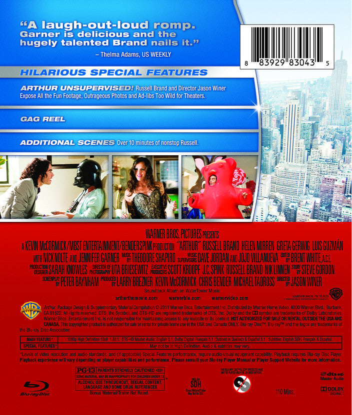 arthur - Back Panel - Blu-ray