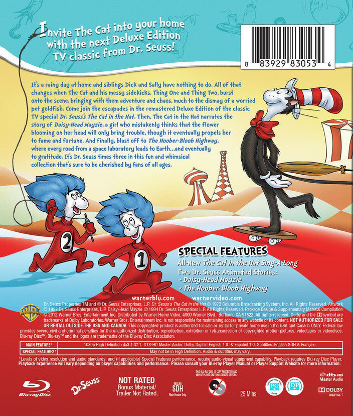 The Dr. Seuss's Cat in the Hat (Deluxe Edition) [Blu-ray] - Back Panel - 